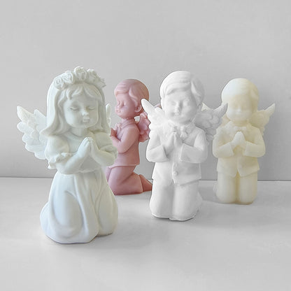 Prayer Angel Aromatherapy Candle Silicone Mold Epoxy Resin DIY