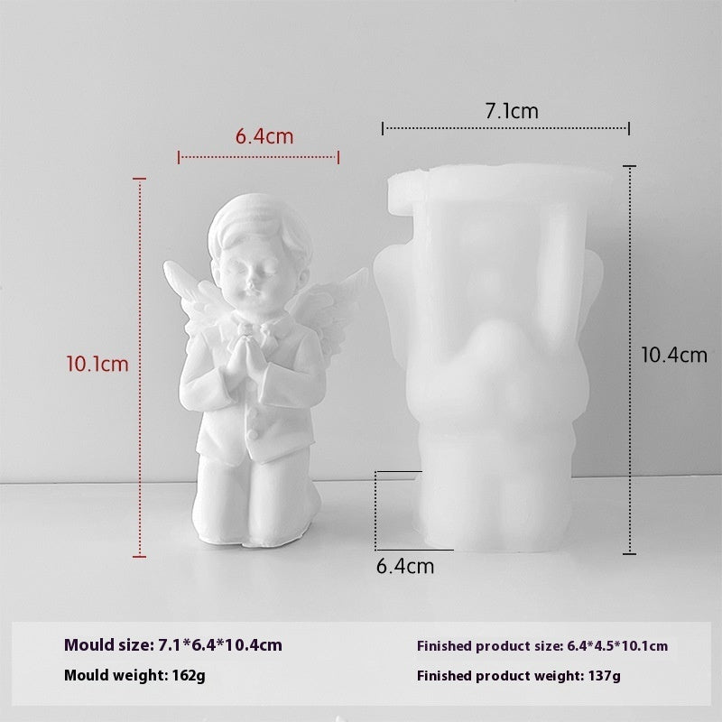 Prayer Angel Aromatherapy Candle Silicone Mold Epoxy Resin DIY