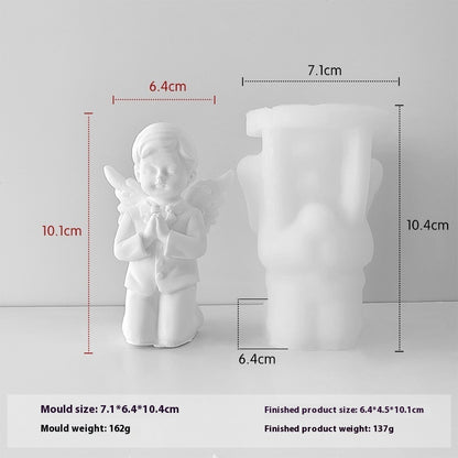 Prayer Angel Aromatherapy Candle Silicone Mold Epoxy Resin DIY