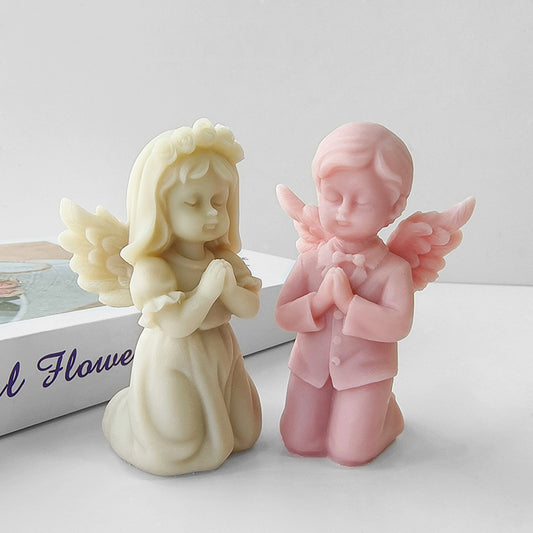 Prayer Angel Aromatherapy Candle Silicone Mold Epoxy Resin DIY