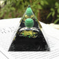 Crystal Ball Gravel Pyramid Artwork Resin