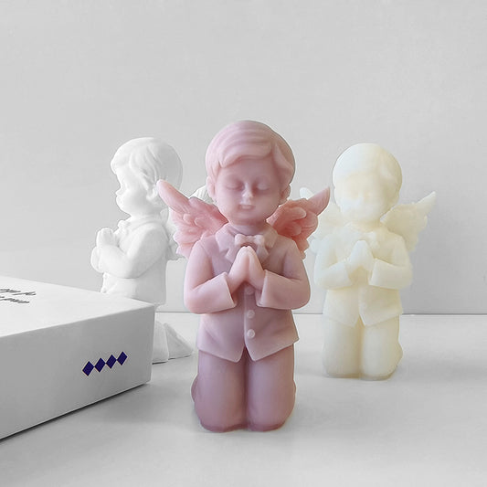 Prayer Angel Aromatherapy Candle Silicone Mold Epoxy Resin DIY